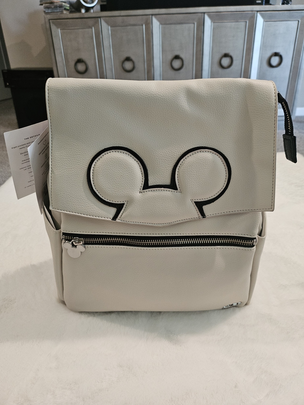 Disney Baby by Freshly Picked – Classic Mickey Mouse Diaper Bag/Backpack (Mini)